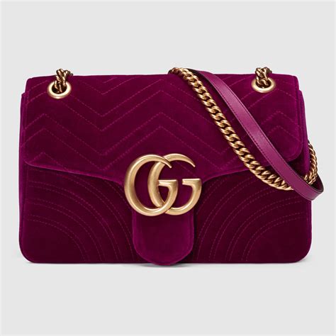 fake velvet gucci bag|gucci velvet bag marmont.